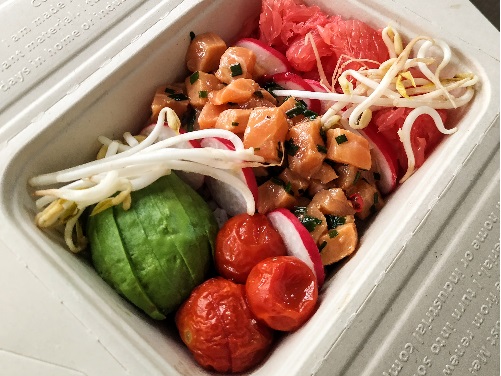 poke bowl au tartare de saumon livraison entreprise et domicile