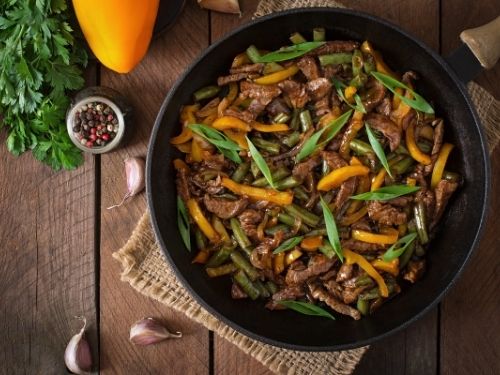 sauté de boeuf thaï et petits légumes les beuqueries livraison domicile entreprise